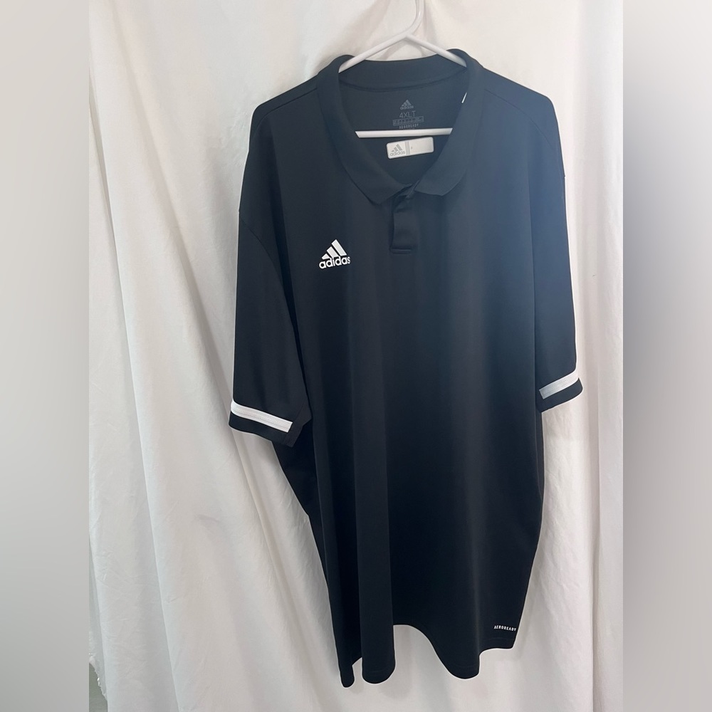 Adidas Mens Polo Shirt 4XLT Black